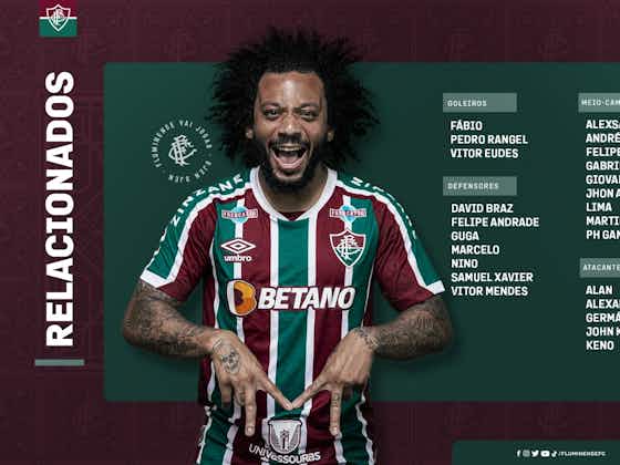 Imagem do artigo:Fluminense divulga relacionados para o duelo de ida da final contra o Flamengo — Marcelo é relacionado pela primeira vez