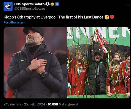 Artikelbild:🎥 Best of Klopp im Partymodus: So feiert Liverpool den League-Cup-Sieg
