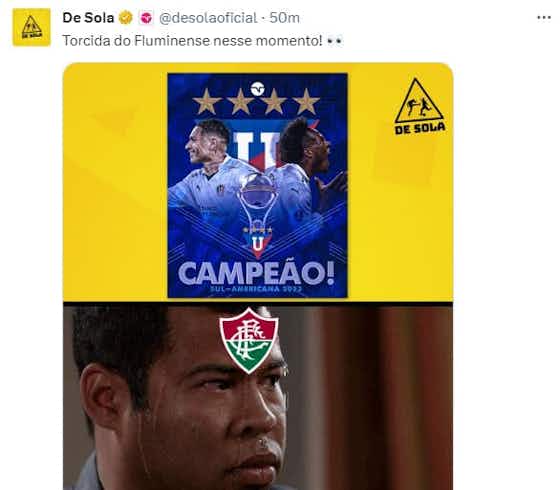 Imagem do artigo:Caminho para o Boca Juniors e até o ‘fantasma da LDU’: os memes da derrota do Fluminense para o Atlético-MG