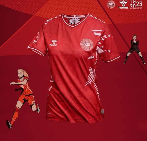 Imagem do artigo:Hummel lança camisas da Dinamarca para a Copa do Mundo Feminina 2023