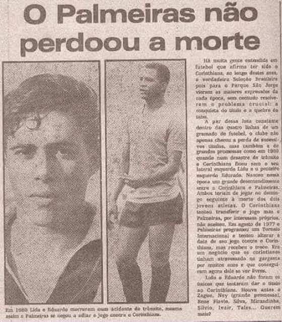 Imagem do artigo:Há 55 anos, Corinthians chorava a morte de Lidu e Eduardo