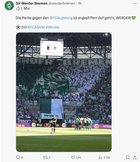 Article image:🦖 Dino 2.0: Werder erreicht beim FCA historischen Meilenstein