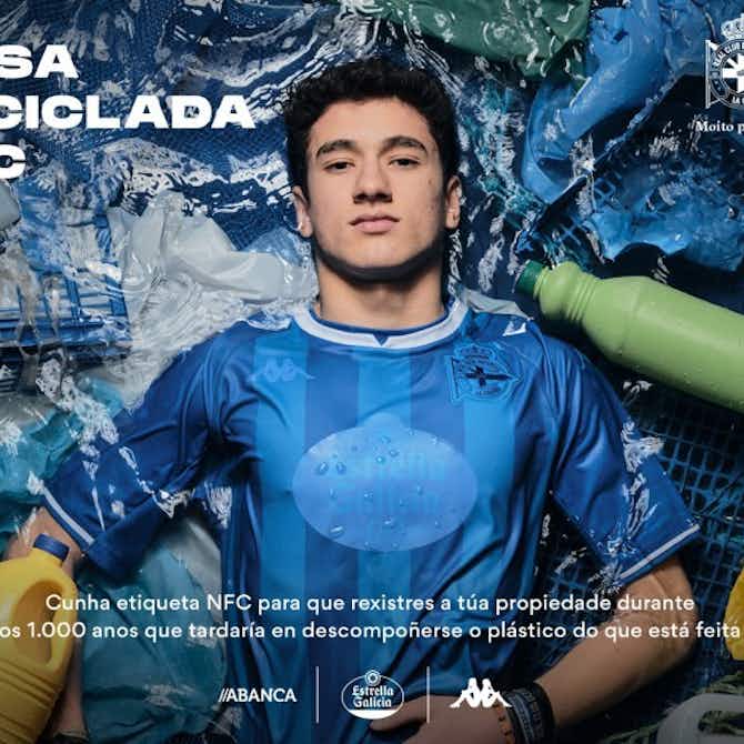Imagem de visualização para Deportivo La Coruña e Kappa lançam camisa 100% reciclada