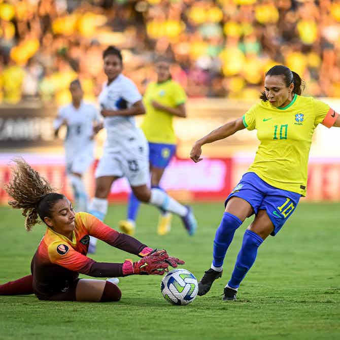 Imagem de visualização para Com gol de Marta, Seleção Brasileira feminina goleia Nicarágua em último amistoso do ano
