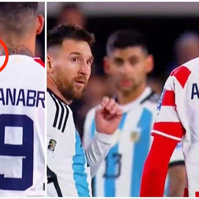 Preview image for Lionel Messi responds after seemingly being spat at during Argentina vs Paraguay