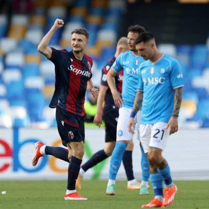 Anteprima immagine per 🔴 Napoli-Bologna 0-2: azzurri fischiati, Cajuste rischia il 🟥 su Odgaard