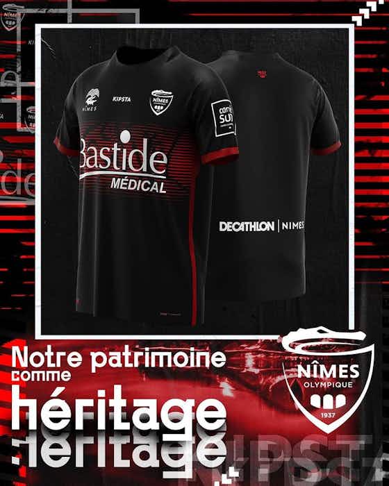 Imagem do artigo:Camisas do Nîmes Olympique 2022-2023 são apresentadas pela Kipsta