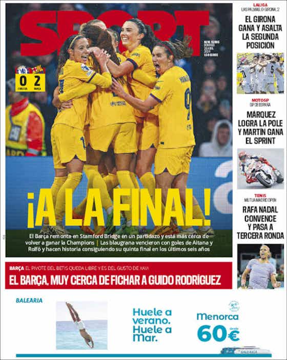 Article image:🗞️ Las portadas. El Atleti se aferra a la Champions, remontada culé...