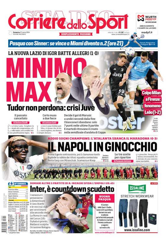 Article image:Today’s Papers: Golden Leao, Juve crisis, Napoli on their knees