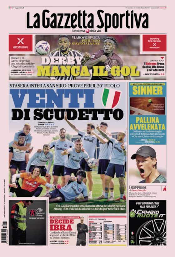 Article image:Today’s Papers – Juventus zero damage, Bologna stall too