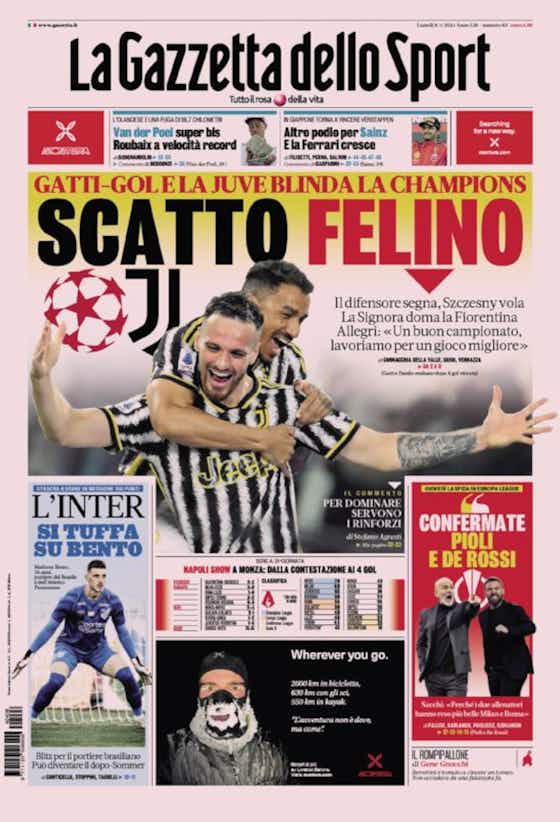 Article image:Today’s Papers – Juve tame Fiorentina, Napoli show, Atalanta KO