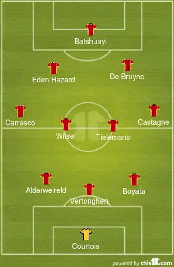 Article image:Courtois And De Bruyne To Return | 3-4-2-1 Belgium Predicted Lineup Vs Wales