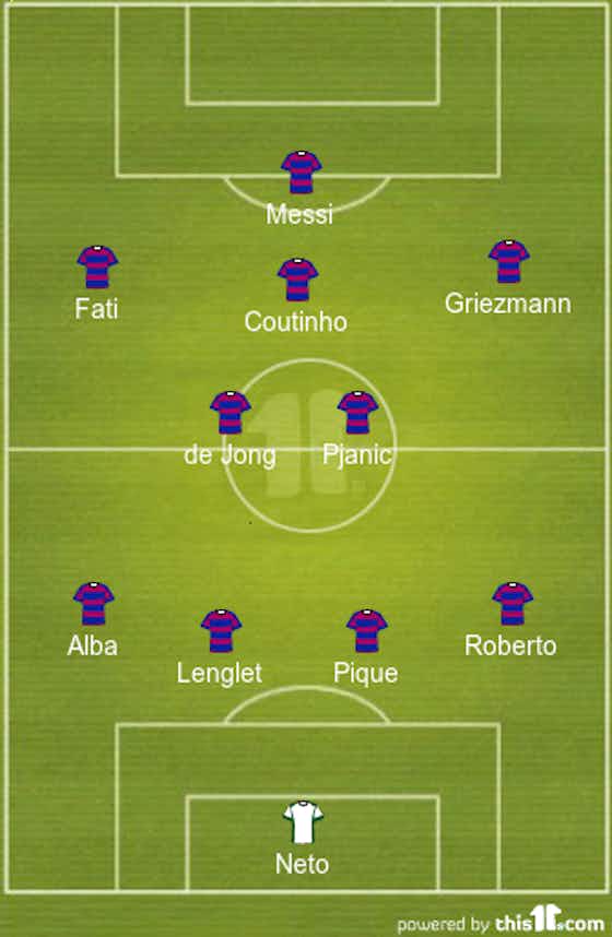 Article image:Koeman To Make Just One Key Change | Predicted 4-2-3-1 FC Barcelona Lineup Vs Celta Vigo