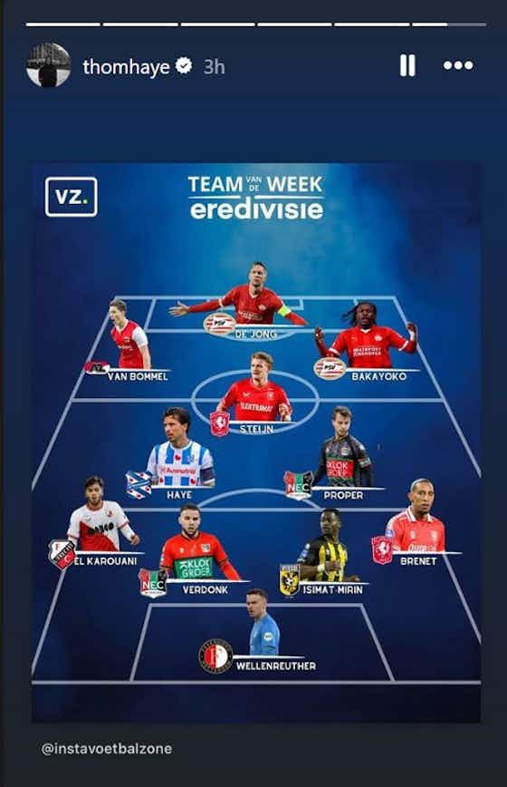 Gambar artikel:Menyala! Tampil Istimewa, Thom Haye Masuk Team of the Week Eredivisie