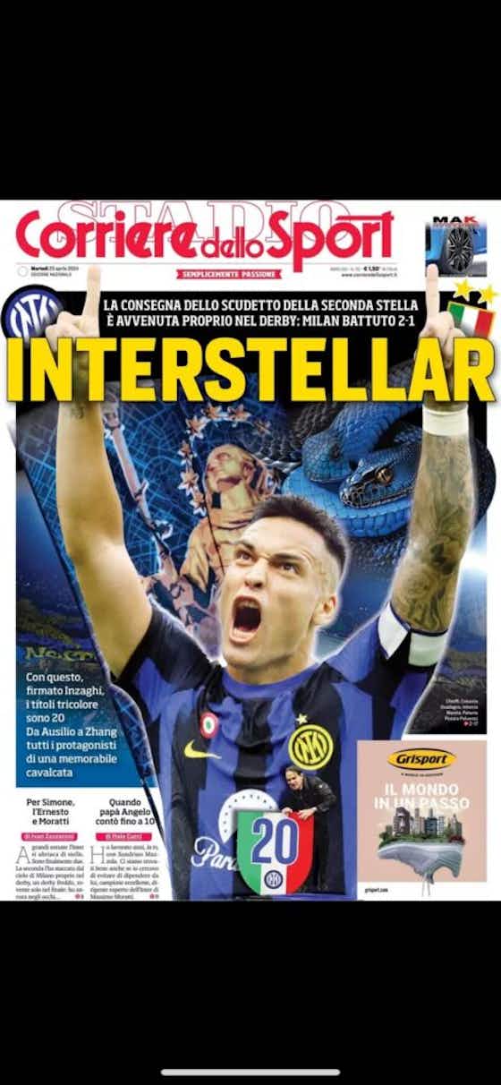 Immagine dell'articolo:Historic Derby della Madonnina Sees Inter Clinch 20th Serie A Title Against AC Milan
