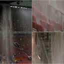 Preview image for 'World famous' Old Trafford waterfall sends fans running as rain deluge hits Manchester United's home