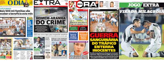 Imagem do artigo:Jornais repercutem virada “heroica” Cruzmaltina