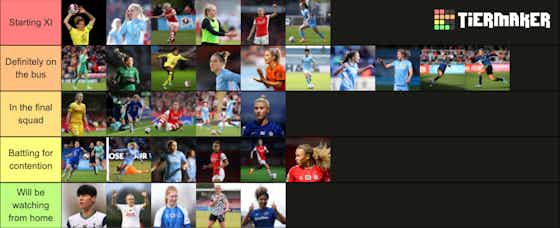 Article image:Euro 2022: Ranking England players from "starting XI" to "watching from home"