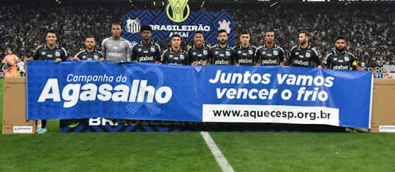 Imagem do artigo:Santos FC faz doação de agasalhos antes de clássico pelo Brasileirão