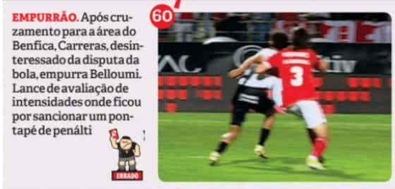 Imagem do artigo:Jorge Faustino que pede penalti para o Farense mas diz que não há a favor do Benfica