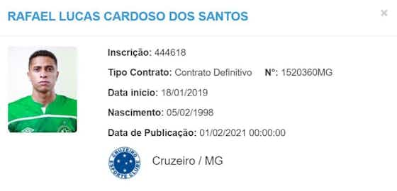 Imagem do artigo:Rafael Santos tem seu vínculo reativado com o Cruzeiro no BID