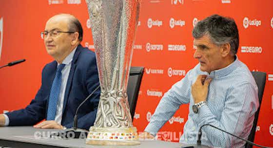 Imagen del artículo:| FOTOGALERÍA | La renovación de José Luis Mendilibar como técnico del Sevilla F.C, en imágenes