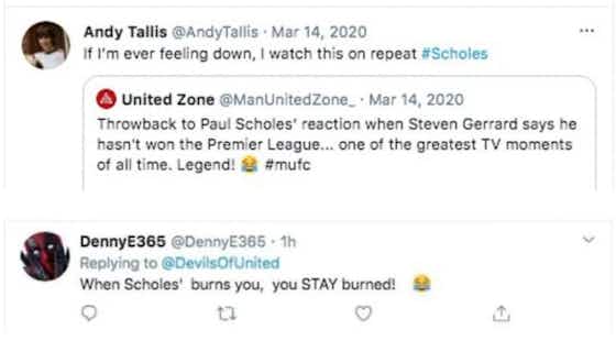 Article image:Paul Scholes’ timeless reaction to Liverpool legend saying he never won PL title in 2017