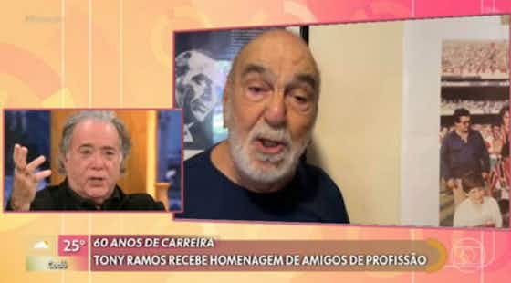Imagem do artigo:Tony Ramos é homenageado por 60 anos de carreira e vibra com hino do São Paulo