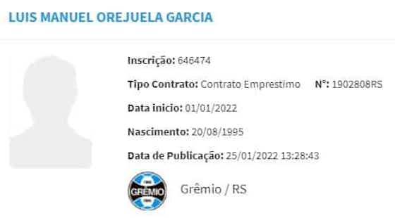 Imagem do artigo:Orejuela sai no BID e está liberado para jogar pelo Grêmio