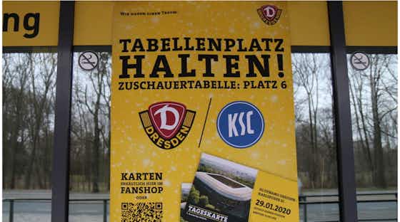 Artikelbild:📸 Dieses Spieltagsplakat überrascht die Dresden-Fans