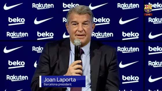 Article image:Joan Laporta’s very surprising comment when he was asked directly about Barcelona’s ability to sign Haaland