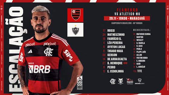 Imagem do artigo:📋 Flamengo e Atlético-MG ESCALADOS para jogo na briga pelo título