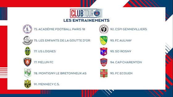 Image de l'article :Le Paris Saint-Germain sélectionne 35 clubs d'Île-de-France pour la 4e édition du Club Tour