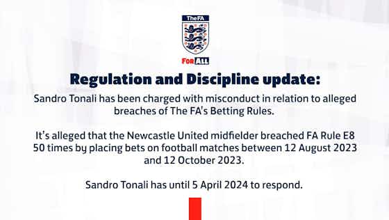 Imagen del artículo:Premier League: La FA abre investigación contra Sandro Tonali.