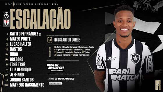 Imagem do artigo:Sem Tiquinho Soares, Botafogo está confirmado para enfrentar o Atlético-GO; veja escalação