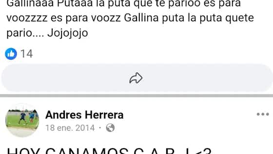 Imagen del artículo:Los posteos que confirmar que Andrés Herrera, de los más criticados en River, es hincha de Boca
