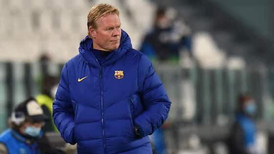 Article image:Barcelona boss Koeman complains about Cornella pitch: “Playing on artificial grass pitches is not football”