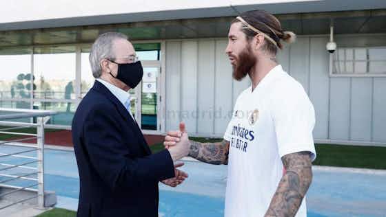 Article image:Sergio Ramos meets with Florentino Perez at Valdebebas but his future is still uncertain