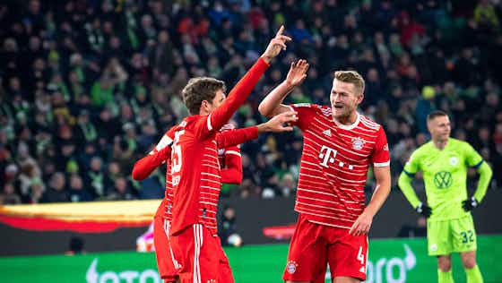 Artikelbild:Auswärtssieg in Wolfsburg: Bayern bleiben spitze
