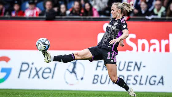 Artikelbild:Achter Sieg in Serie! FCB-Frauen jubeln auch in Duisburg