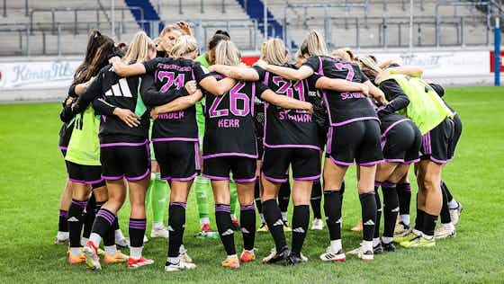Artikelbild:Achter Sieg in Serie! FCB-Frauen jubeln auch in Duisburg