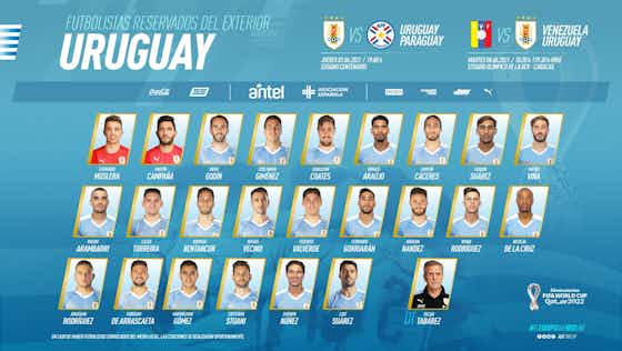 Imagem do artigo:Uruguai convoca Arrascaeta e Viña para as partidas contra Paraguai e Venezuela