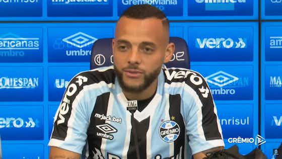 Imagem do artigo:Guilherme é apresentado pelo Grêmio e fala sobre retorno ao clube: ‘Minha casa’