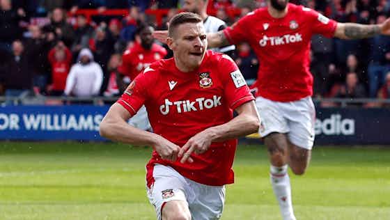 Article image:Wrexham AFC: Paul Mullin reacts when asked about promotion to Championship