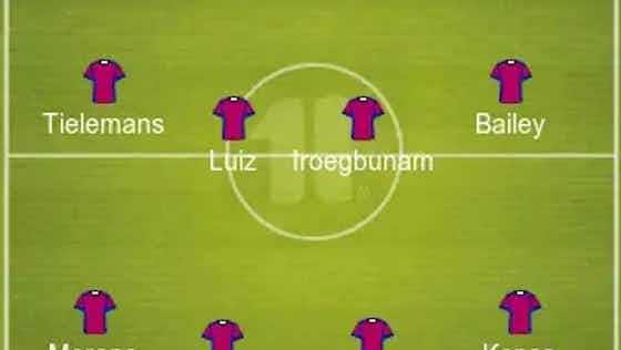 Imagem do artigo:Iroegbunam And Diaby To Start | 4-4-1-1 Aston Villa Predicted Lineup Vs Wolves