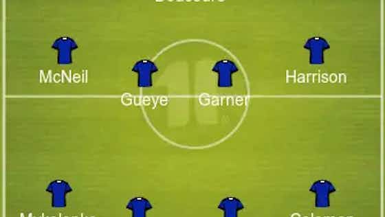 Article image:Harrison, Garner And Coleman To Start | 4-4-1-1 Everton Predicted Lineup Vs Burnley