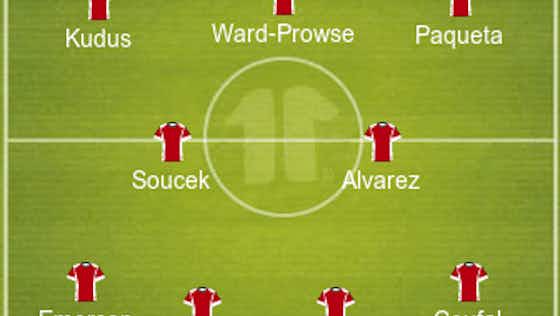 Article image:Lucas Paqueta To Return In The Side | 4-2-3-1 West Ham United Predicted Lineup Vs Crystal Palace