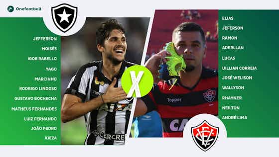 Imagem do artigo:Botafogo e Vitória duelam no meio da tabela