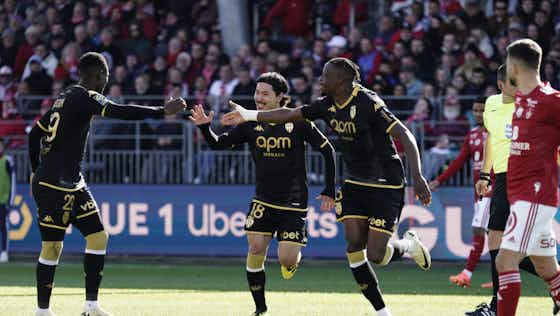 Article image:A clinical AS Monaco beat Brest to take over second place