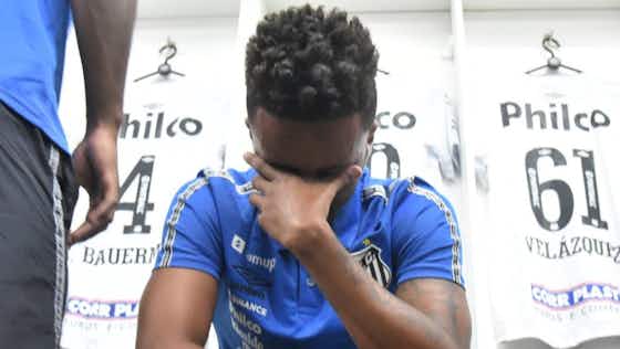 Imagem do artigo:Bruno Oliveira chora em primeiro jogo pelo Santos: “Meu sonho”